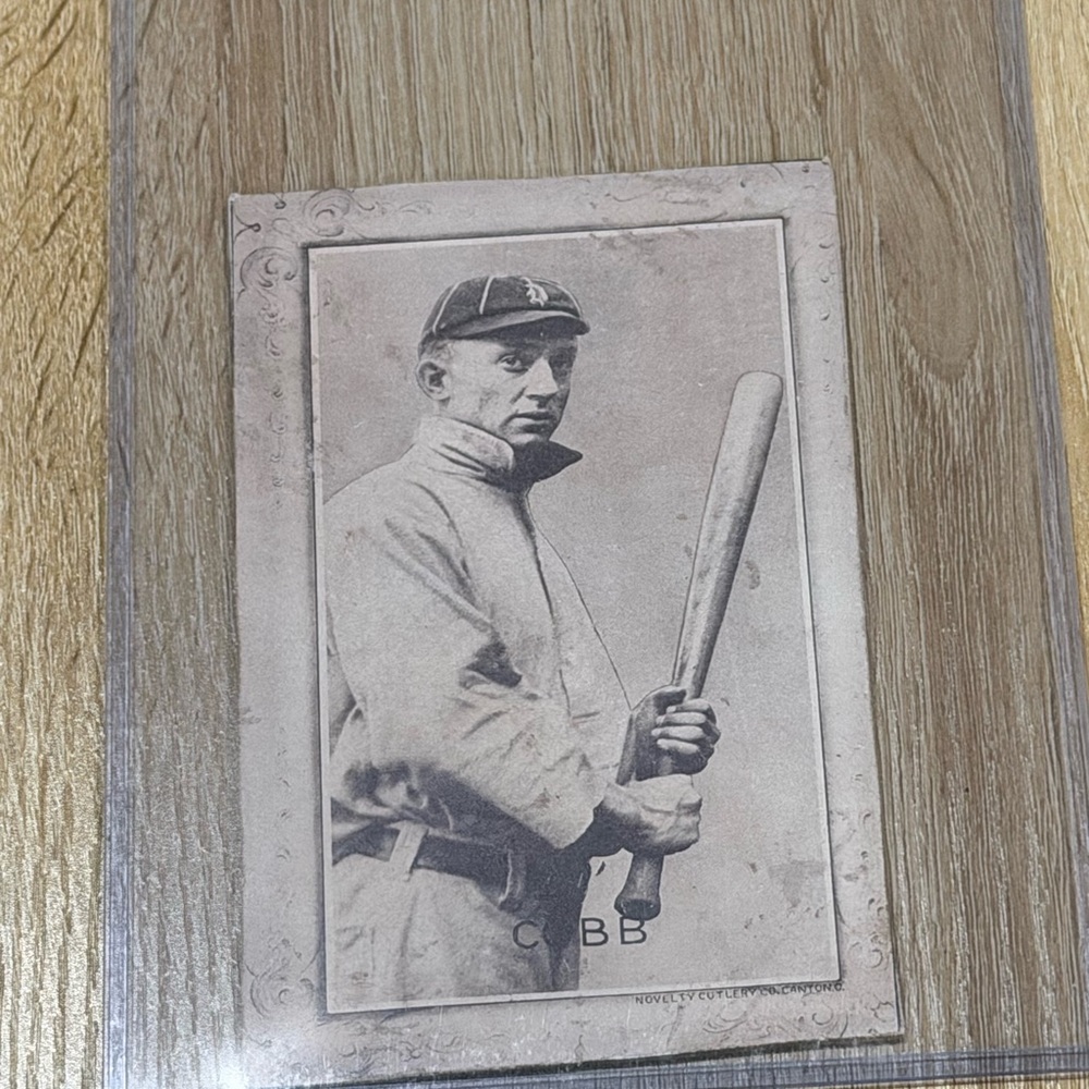 Vintage Ty Cobb Post Card !!!